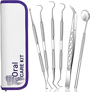 Teeth Cleaning Plaque Removal Kit, Oral Care for Personal Use 6Pcs