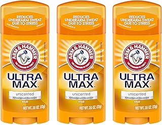 Arm & Hammer ULTRAMAX Anti-Perspirant Deodorant Solid Unscented 2.60 oz (Pack of 3)