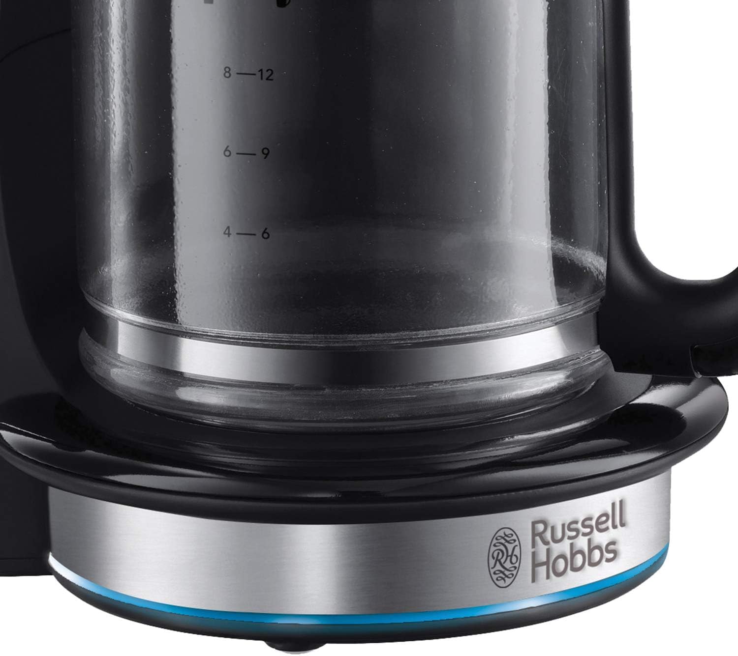 Russell Hobbs Buckingham Filter Coffee Machine, 1.25L Carafe/10 cups, 1-4 Cup brewing option, Fast brew, 24hr timer, 40min keep warm, Pause & Pour, Washable filter, Auto clean, 1000W, 20680-5