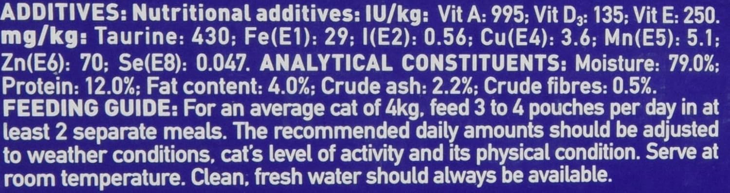 Purina ONE Adult Cat Food Fish and Lamb 8x85G, Pack of 5-10