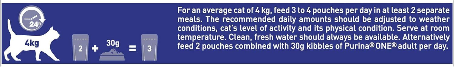 Purina ONE Adult Cat Food Fish and Lamb 8x85G, Pack of 5-8