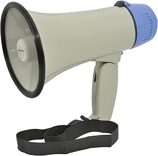 Adastra L01 Portable megaphone Battery Operated and supplied with Carry Strap Volume control and selectable Siren , Events, Public address, Festivals, sporting events, demonstrations