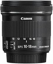 Canon EF-S 10-18mm f/4.5-5.6 IS STM Lens - Ultra-Wide-Angle Zoom Lens | Compact, Lightweight | Architecture, Landscape, Travel Photography | Canon EOS DSLR Compatible