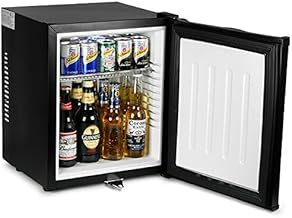 ChillQuiet Silent Mini Fridge 23ltr Black - Completely Quiet Mini Bar, Ideal for Hotels and B&Bs