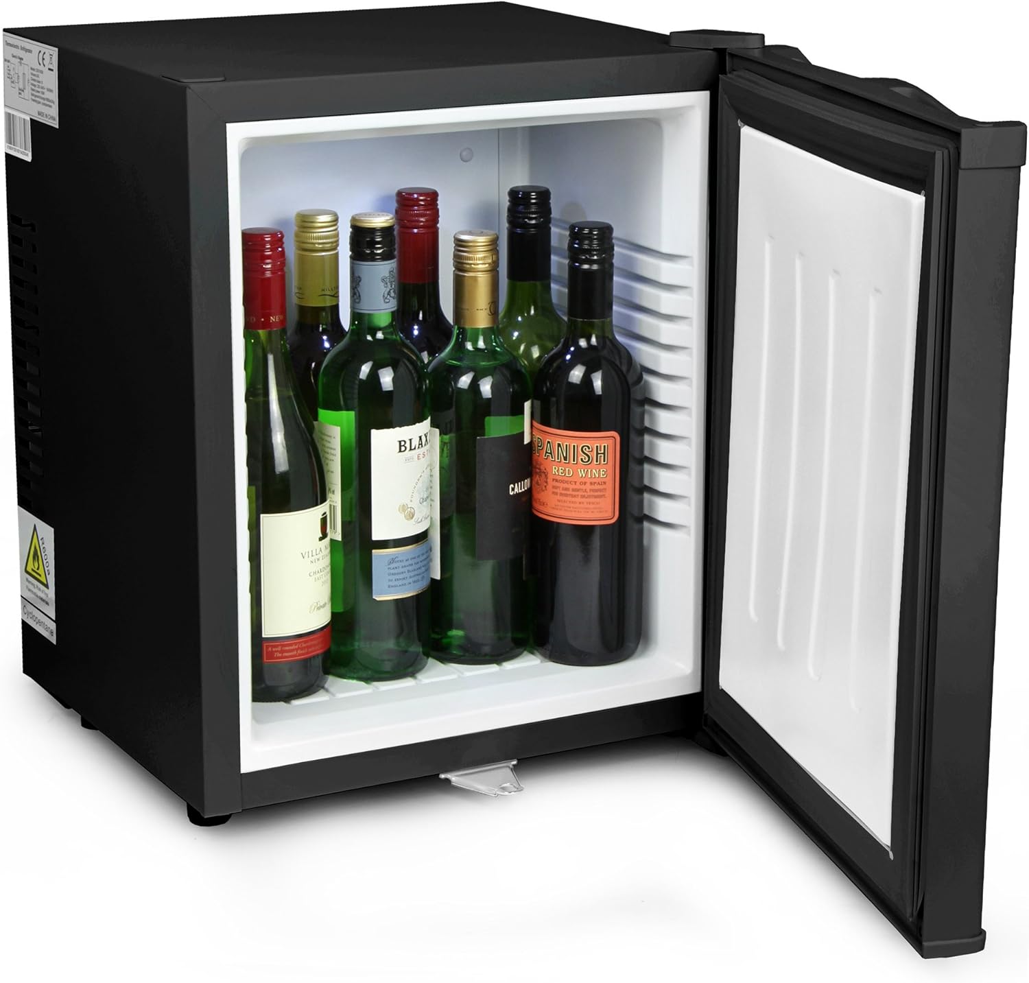 ChillQuiet Silent Mini Fridge 23ltr Black - Completely Quiet Mini Bar, Ideal for Hotels and B&Bs-0