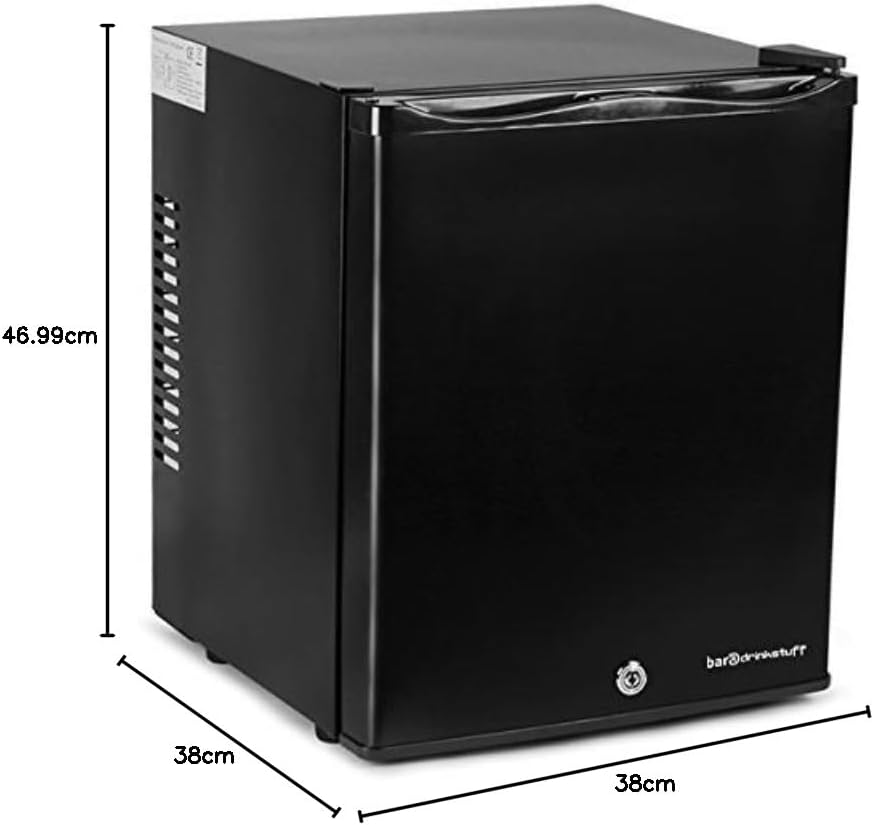 ChillQuiet Silent Mini Fridge 23ltr Black - Completely Quiet Mini Bar, Ideal for Hotels and B&Bs-1