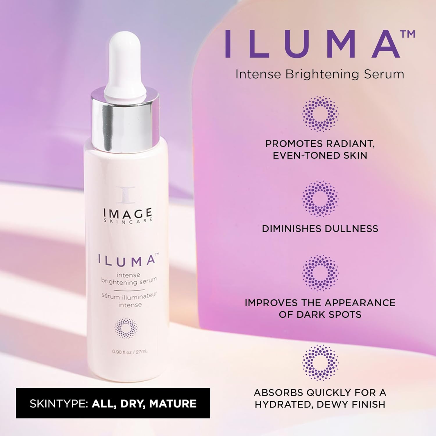 IMAGE Skincare, ILUMA Intense Brightening Serum, Helps Reduce Appearance of Dark Spots & Facial Pigmentation for Even Skin Tone, 27 mL-1