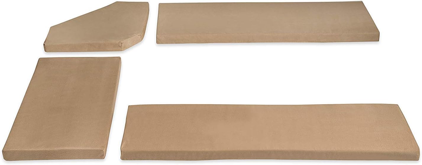 Linon Chelsea Cushion Set, Beige Microfiber-1