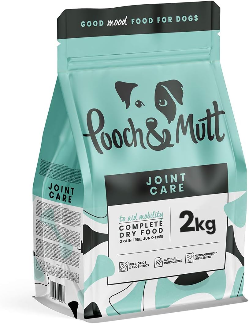 Pooch & Mutt - Joint Care, Complete Grain Free Dry Dog Food for Mobility Support, Salmon and Sweet Potato, 2kg-0