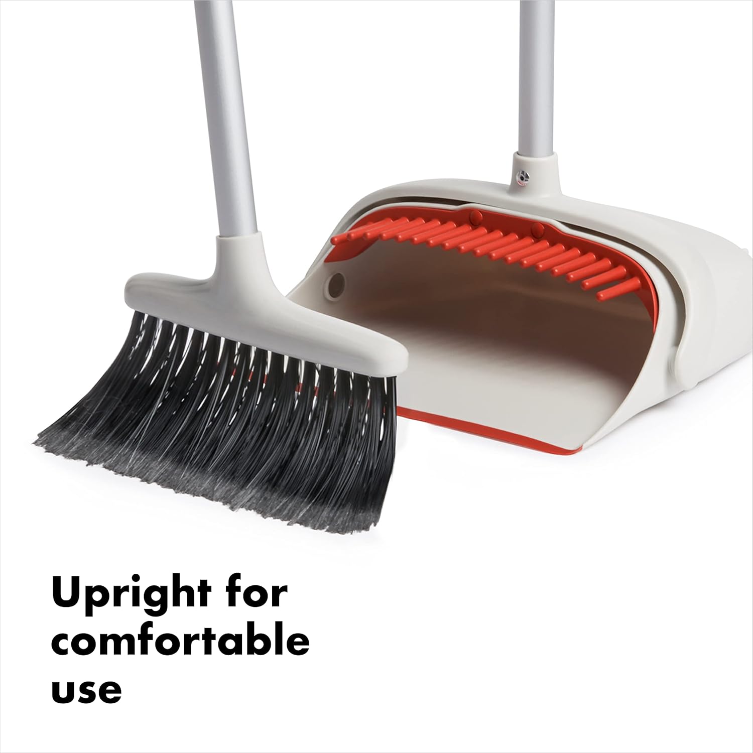 OXO Good Grips Large Sweep Set with Extendable Broom, White/Black-2