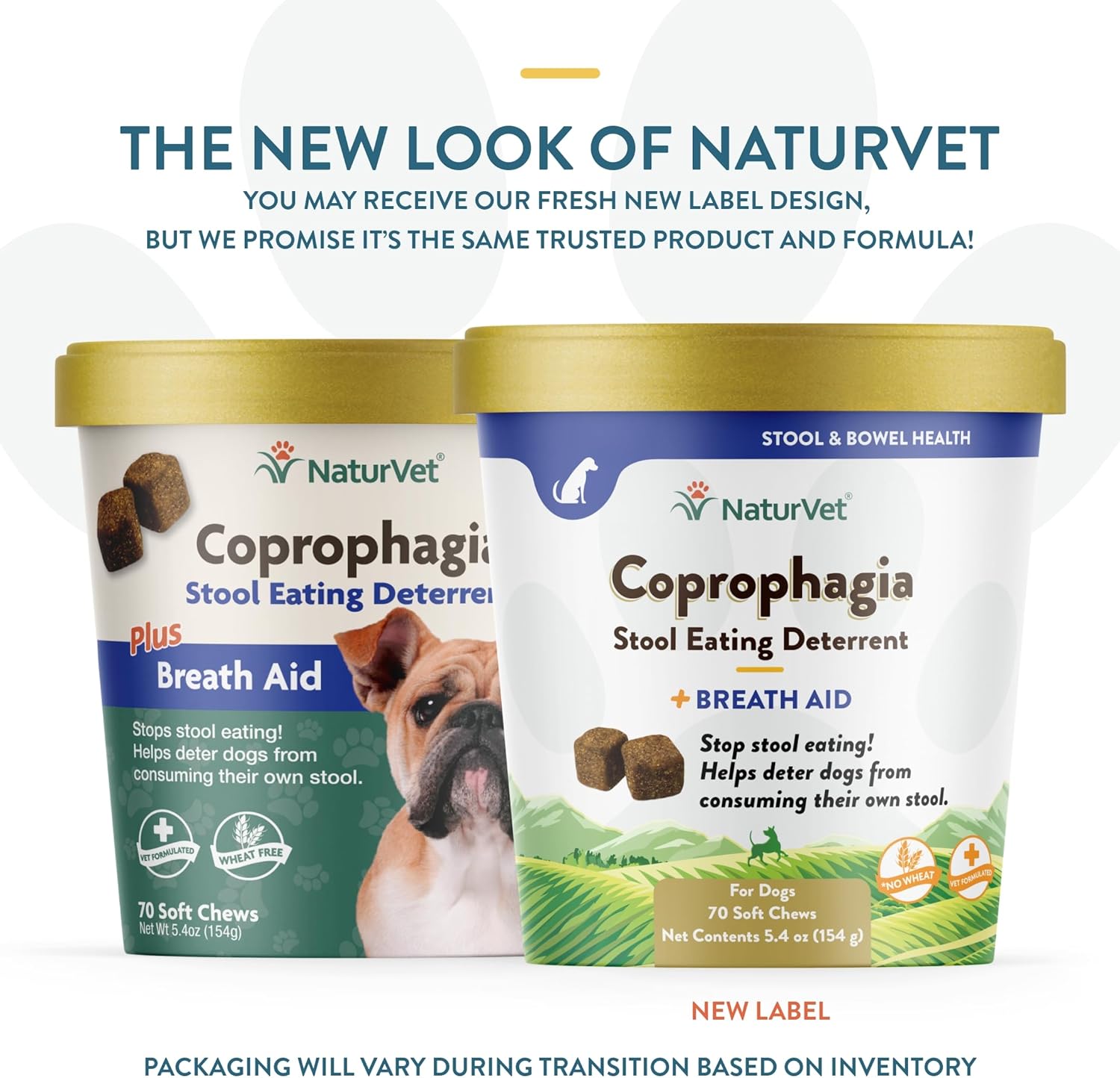 NaturVet – Coprophagia Stool Eating Deterrent Plus Breath Aid – Deters Dogs from Consuming Stool – Enhanced with Breath Freshener, Enzymes & Probiotics – 70 Soft Chews-1