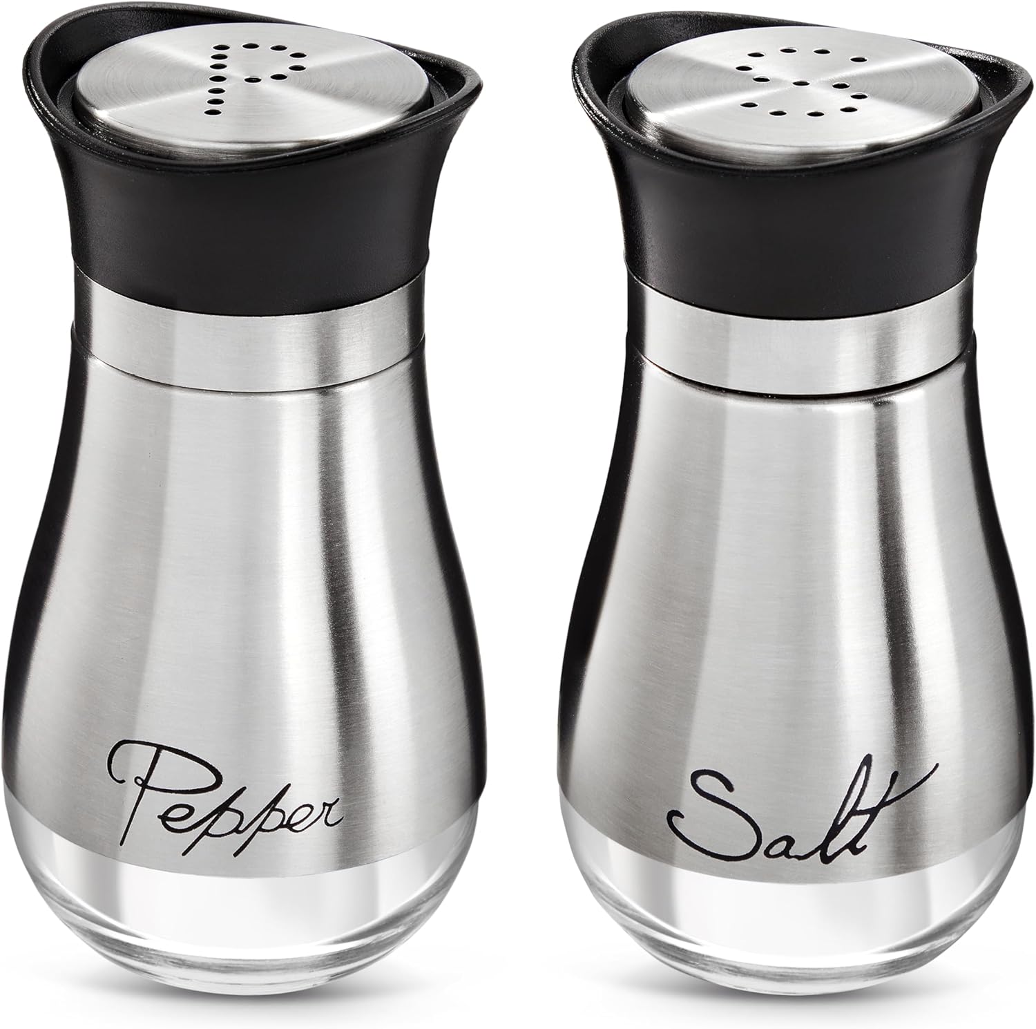 Juvale Salt and Pepper Shakers, Stainless Steel, 4 Inch-8