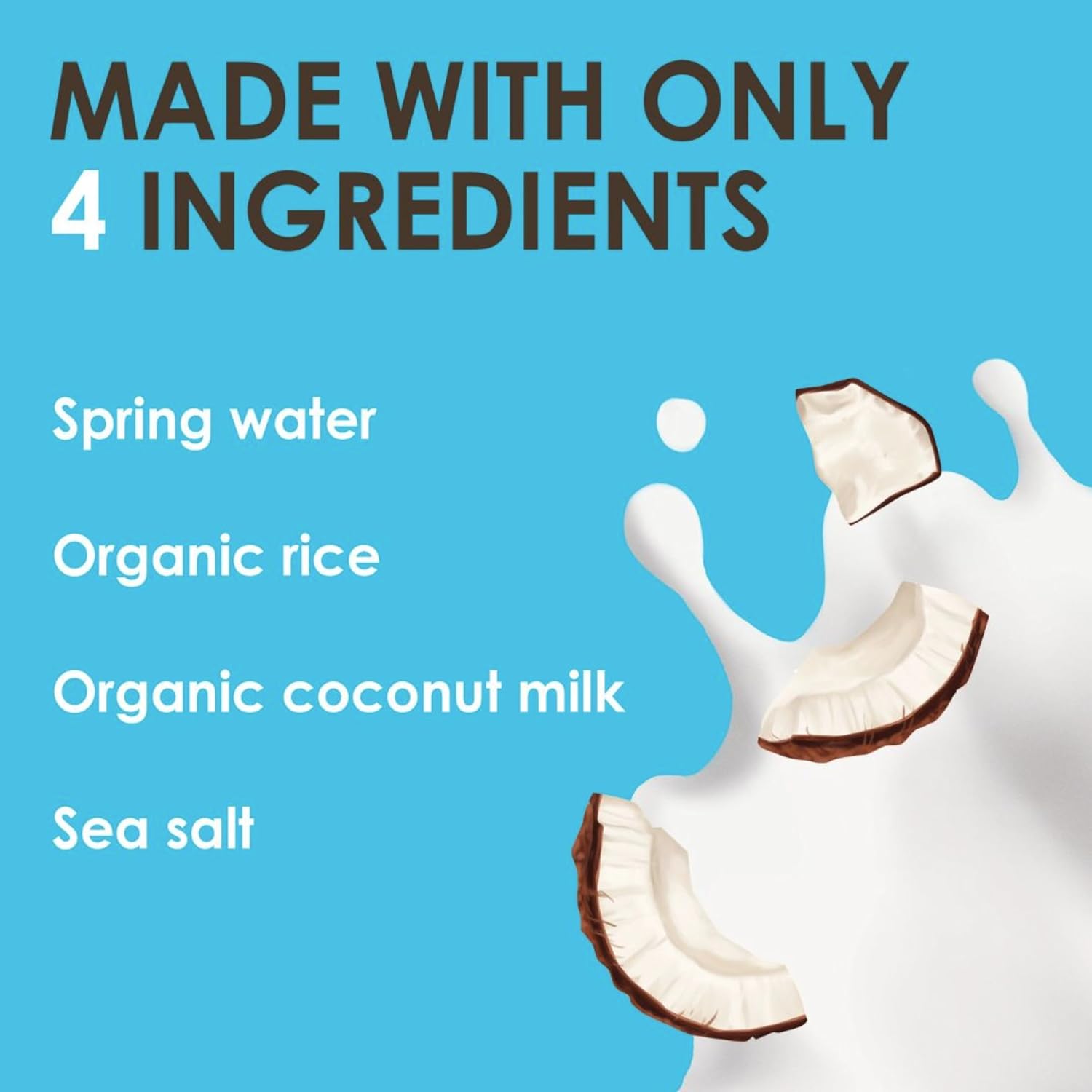 Rude Health 6 x 1 Litre Organic Coconut Dairy-Alt Milk, 100% Natural Organic Drink, Lactose Free, Dairy Free & Gluten-Free, No Added Sugar, Award-Winning, Healthy & Vegan, 100% Recyclable Packaging-2