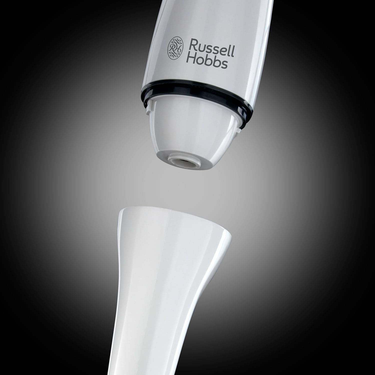 Russell Hobbs Food Collection Electric Hand Blender, 2 Speeds and Pulse Technology, Detachable blending leg for easy cleaning, Stainless steel blades, 200W, 22241, White-2