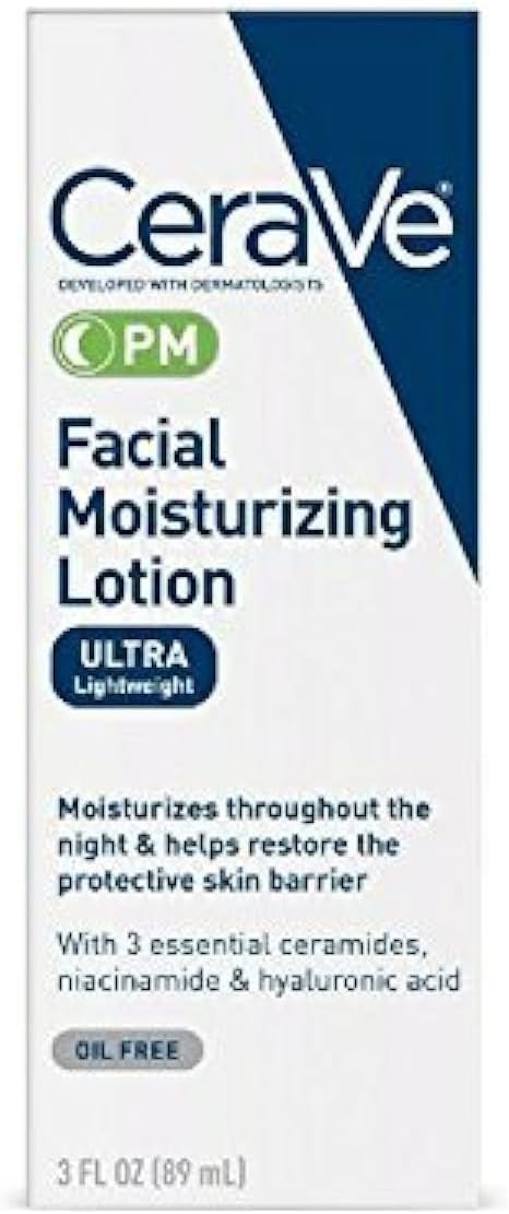 CeraVe Facial Moisturizing Lotion PM Ultra Lightweight 3 oz-0