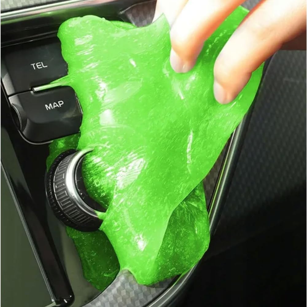 TRIXES Super Putty Keyboard Cleaner - Dust Dirt Remover for your PC, Computer, Mobile, Car Cleaning Products, Car Accessories, Gadgets for Men- Reusable Putty Interior Car Gadgets (Green)-5