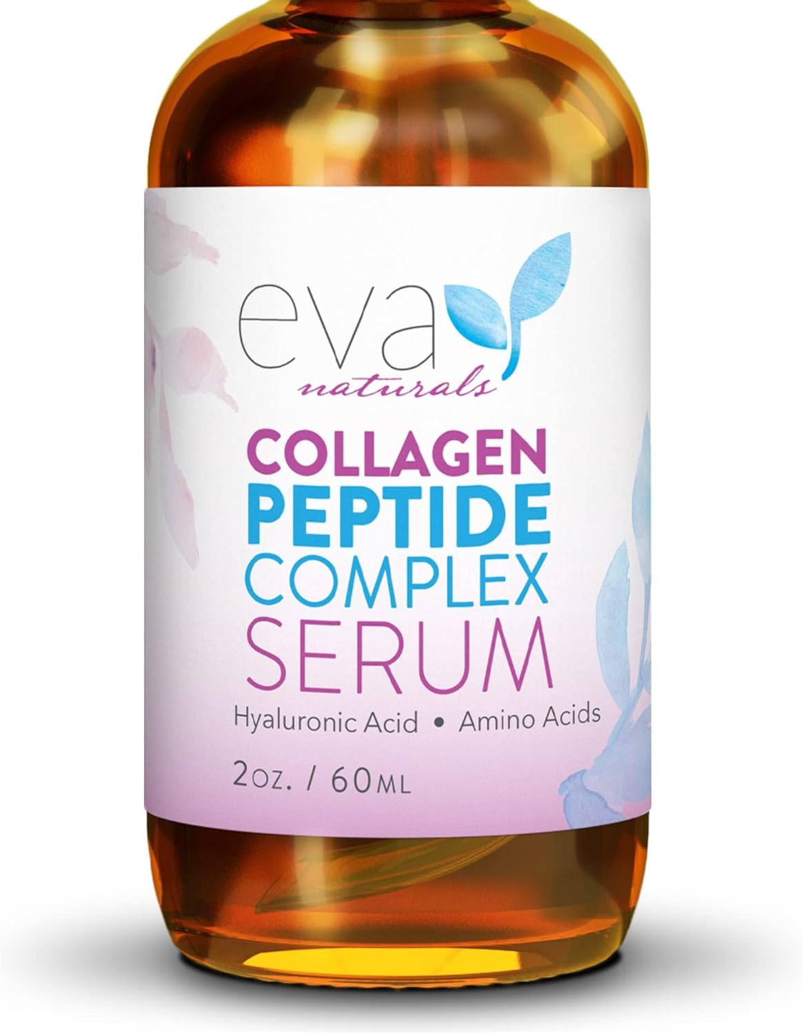 Collagen Peptide Complex Serum by Eva Naturals (60ml) - Best Anti-Aging Face Serum Reduces Wrinkles and Boosts Collagen - Heals and Repairs Skin while Improving Tone and Texture-0