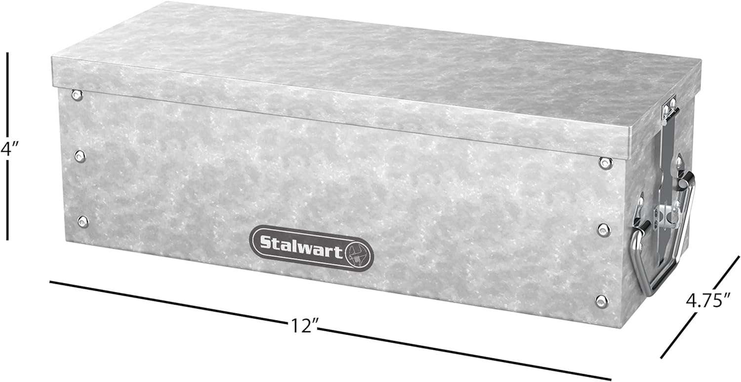 Stalwart 75-005 Metal Storage Lock Box, 12"-1