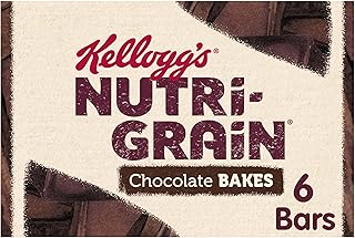 Kellogg's Nutri-Grain Bakes Chocolate Snack Bars Box, 6 x 45g