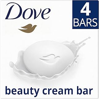 Dove Original Beauty Bar with ¼ moisturising cream soap for softer, smoother, healthier-looking skin 4x 90 g