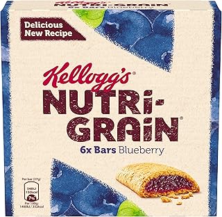 Kellogg's Nutri-Grain Blueberry Cereal Bars 6X37g 222g