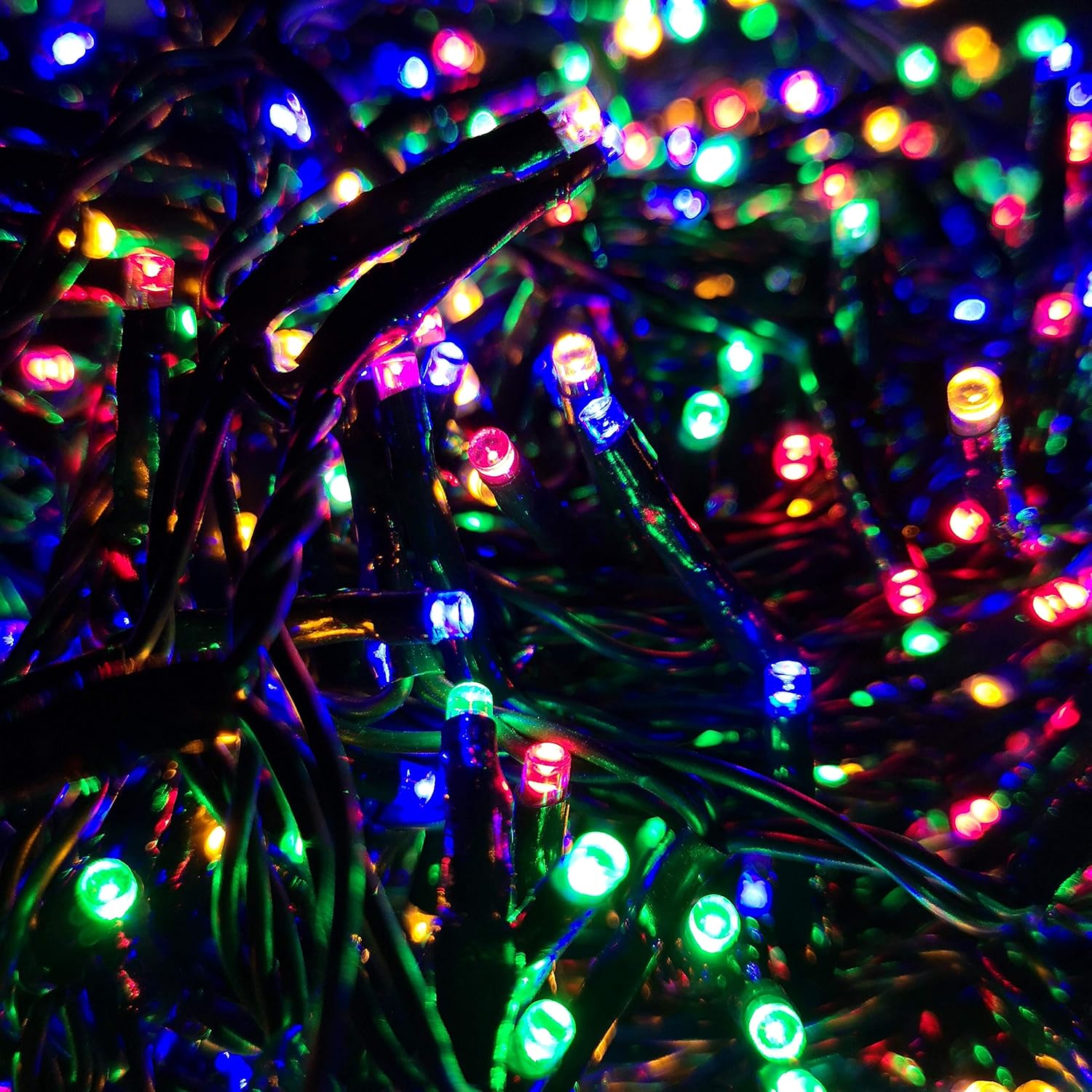 1,500 LED (37.5m) Premier TreeBrights Cluster Christmas Tree Lights Multicolour-1