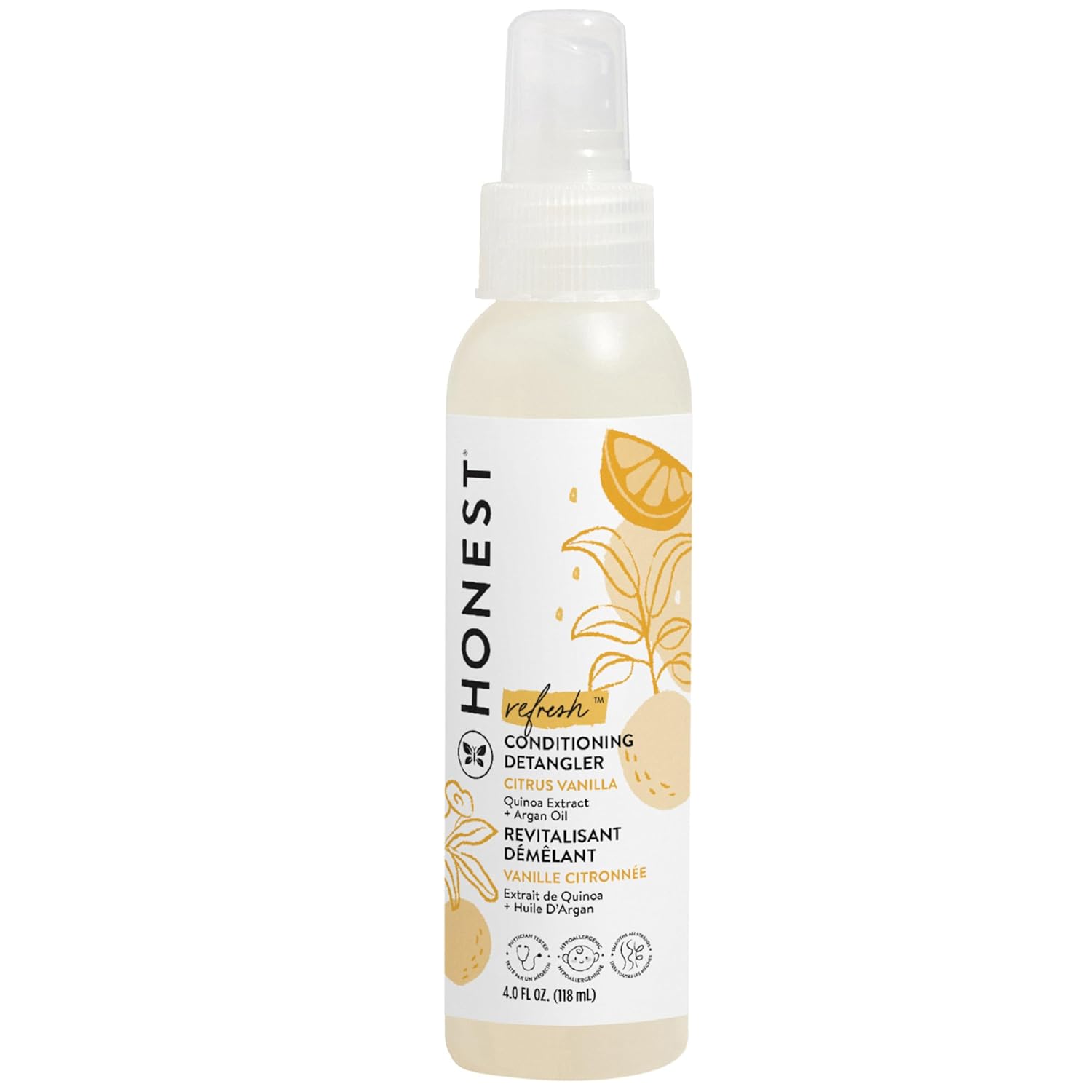 The Honest Company Conditioning Detangler, Sweet Orange Vanilla, 4 Ounce-0