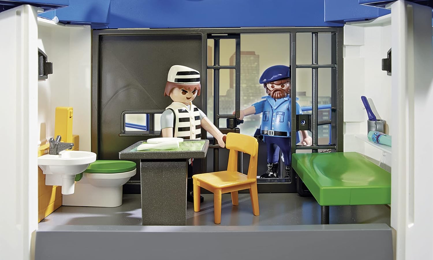 Playmobil 6872 City Action Police Headquarters with Prison, police gifting toy, fun imaginative role-play, playsets suitable for children ages 4+-2