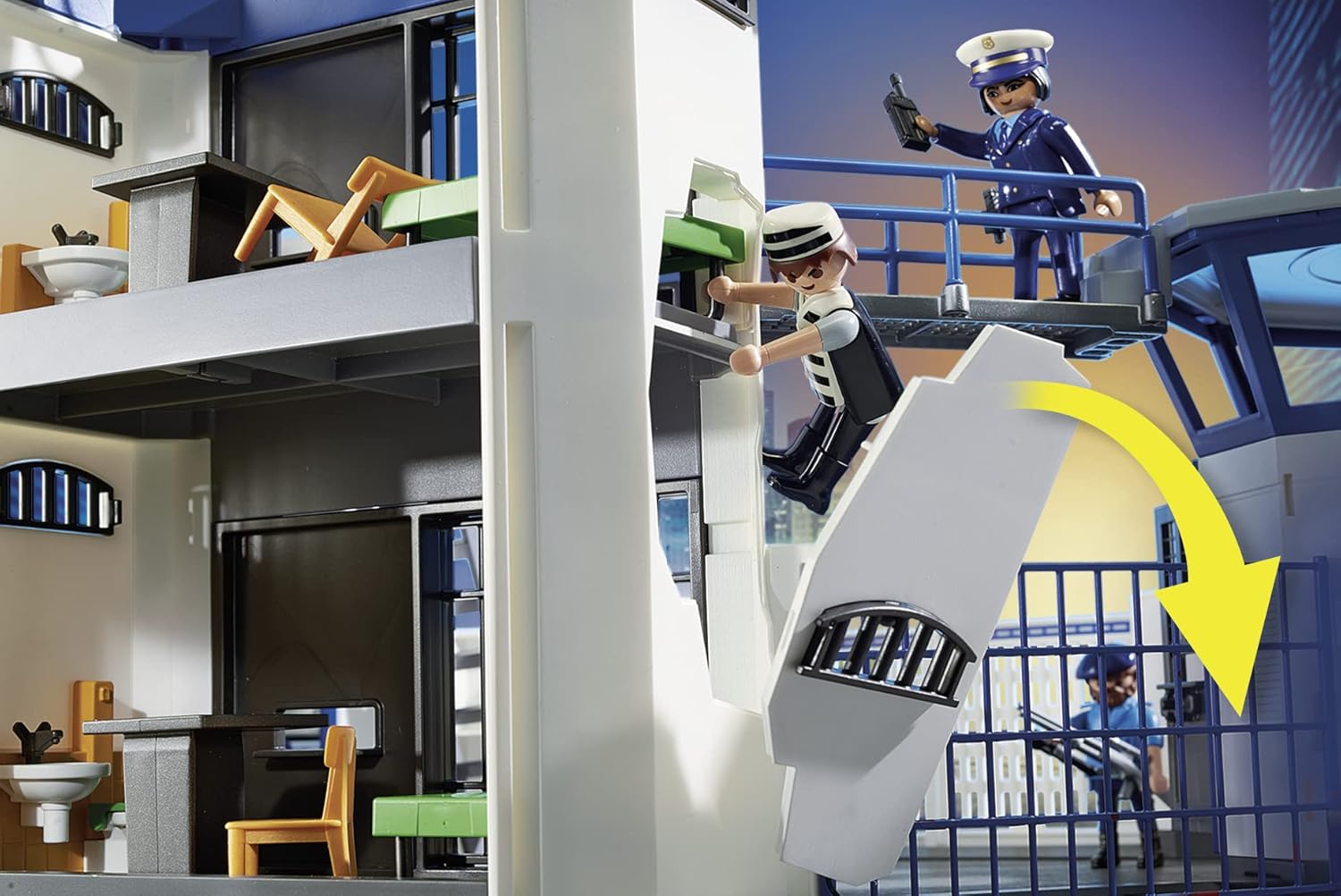 Playmobil 6872 City Action Police Headquarters with Prison, police gifting toy, fun imaginative role-play, playsets suitable for children ages 4+-3