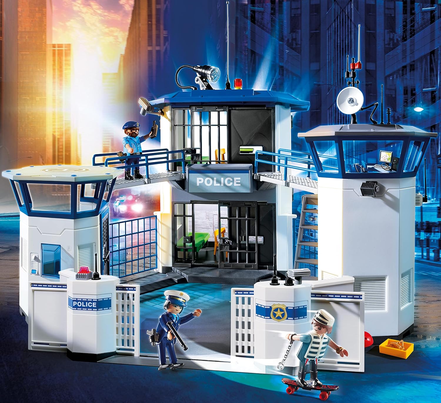 Playmobil 6872 City Action Police Headquarters with Prison, police gifting toy, fun imaginative role-play, playsets suitable for children ages 4+-4