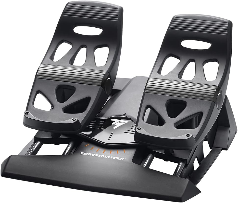 Thrustmaster TFRP T. Flight Rudder Pedals - Precise Rudder Control with S.M.A.R.T Technology for PC and PlayStation-0