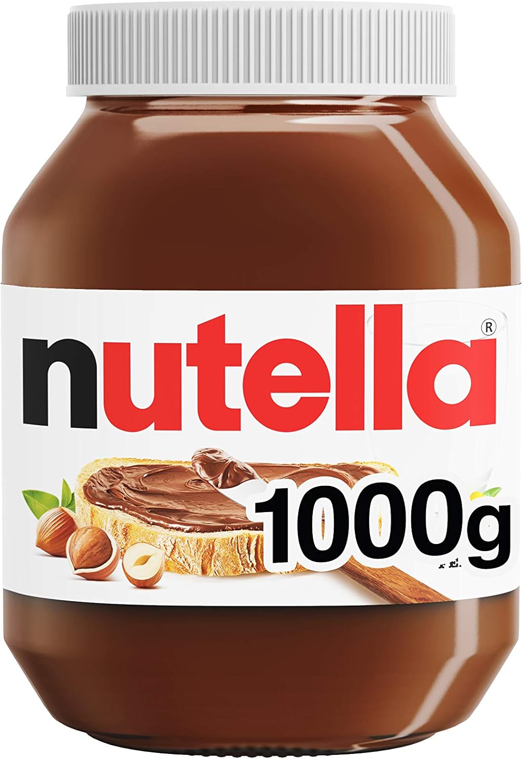 Nutella Hazelnut Chocolate Spread 1kg, Family Portion for Breakfast, Pancakes, Party Food, Unique Recipe and an Unmistakable Taste-0