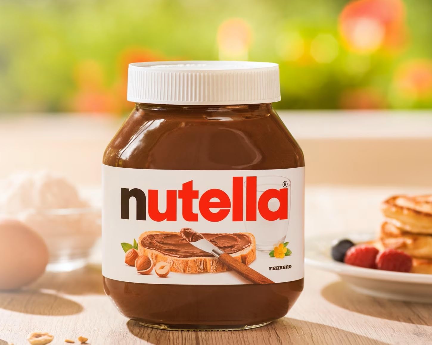 Nutella Hazelnut Chocolate Spread 1kg, Family Portion for Breakfast, Pancakes, Party Food, Unique Recipe and an Unmistakable Taste-3