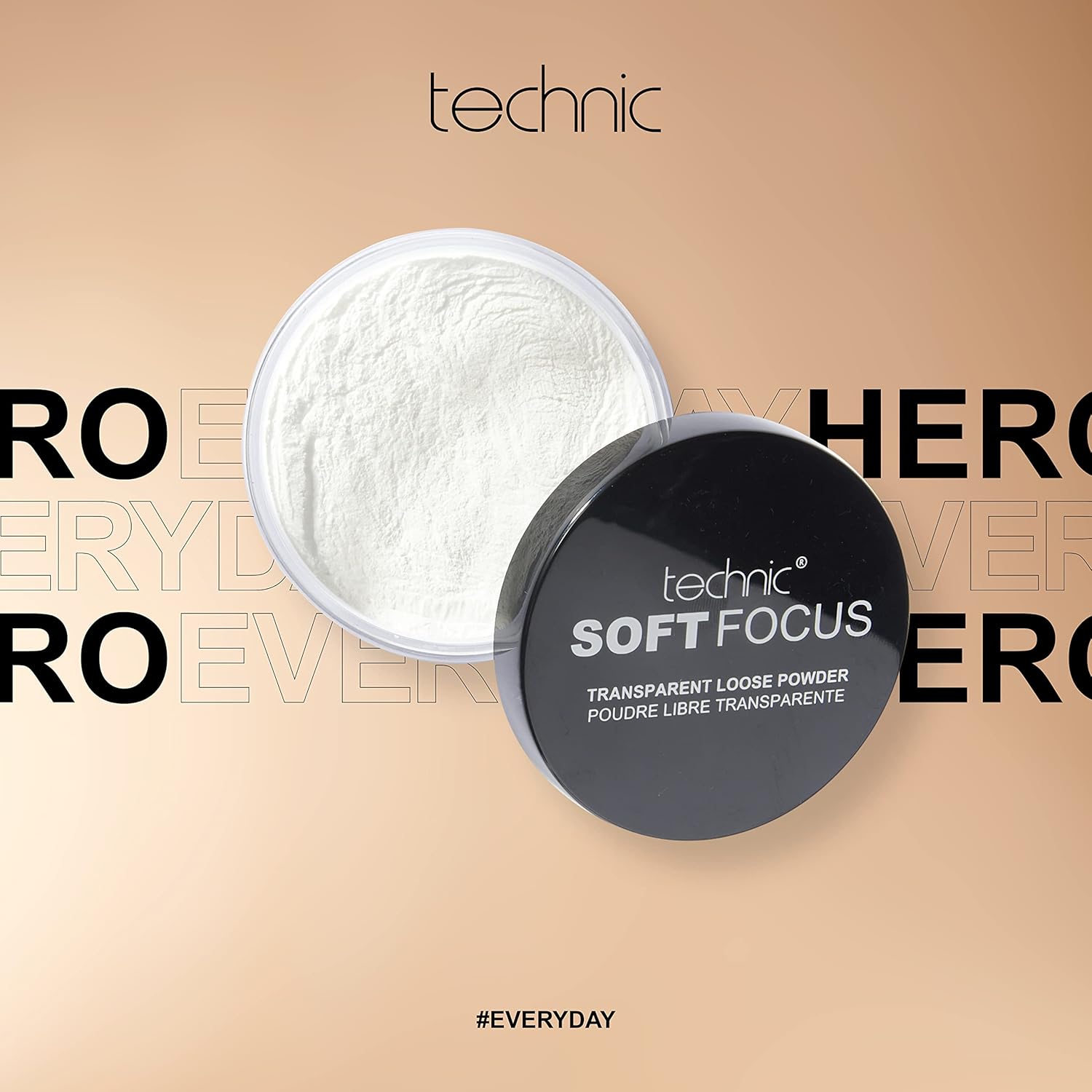 Technic Soft Focus Translucent Loose Powder - Silky & Lightweight Matte Fixing Face Powder - Absorb Oil, Remove Shine, Set Makeup And Hide Imperfections & Fine Lines - 20g-1