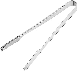 bar@drinkstuff 62503 Stainless Steel Ice Tong, 7 Inch Length