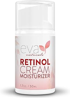 Retinol Moisturizer Cream for Face 2.5% by Eva Naturals 50 ml, Anti-Aging, Defense against Breakouts, and Deep Hydration, Retinol for Skin with Vit E, Green Tea and Jojoba Oil