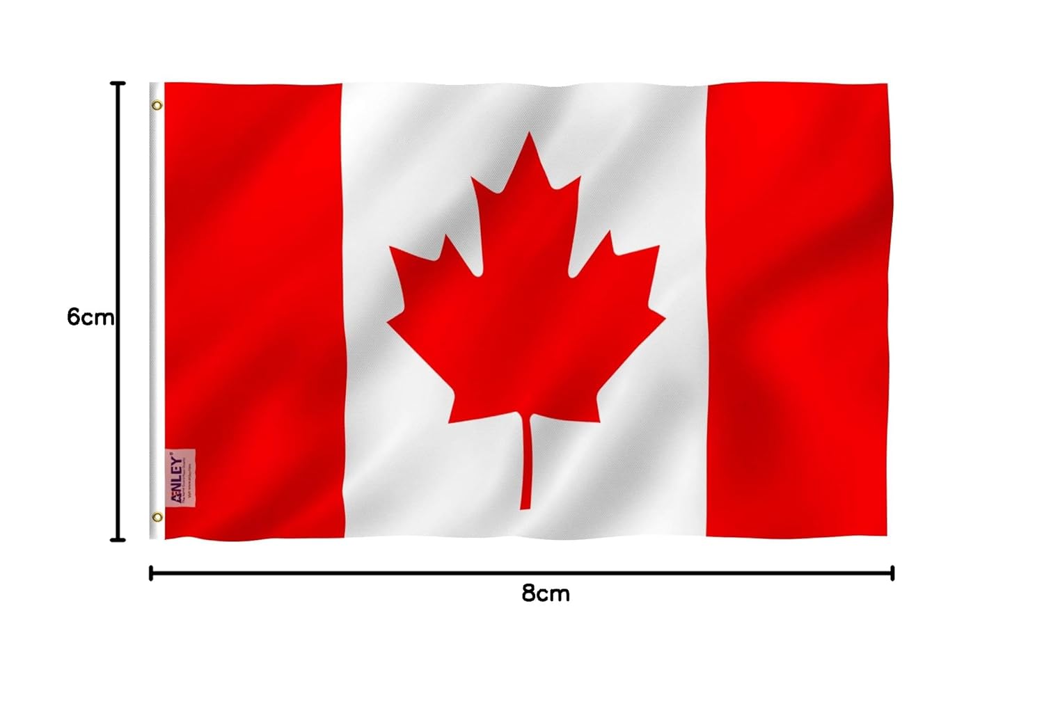 ANLEY Fly Breeze 3x5 Foot Canada Flag - Vivid Color and UV Fade Resistant - Canvas Header and Double Stitched - Canadian National Flags Polyester with Brass Grommets 3 X 5 Ft-6