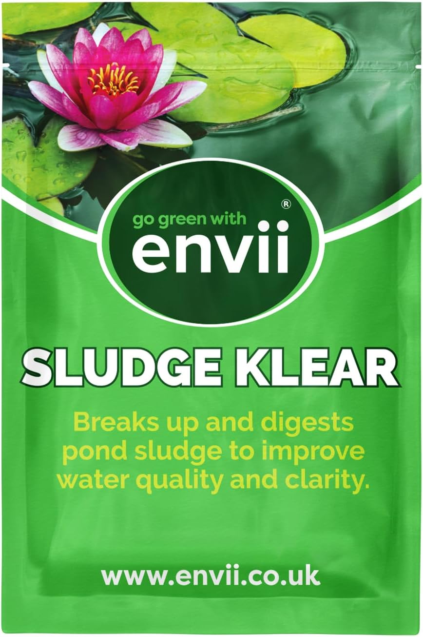 envii Sludge Klear Pond Sludge Remover – 6 Tablets treats 30,000 litres, Natural Bacteria Sludge Buster Digests & Controls Organic Waste, Safe for All Fish & Wildlife-0