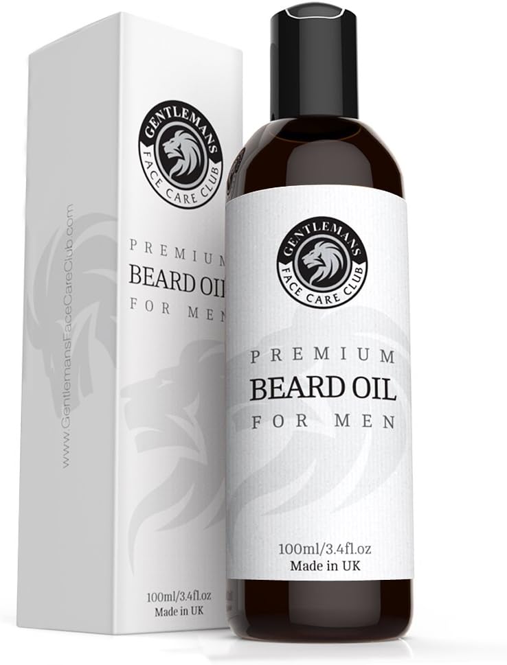 Gentlemans Face Care Club Beard Oil - 100ml XL Bottle - Non Greasy Conditioning Beard Oil For Men - Great Gift For Men With A Beard-0