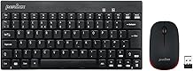 perixx PERIDUO-712 Wireless Mini Keyboard and Mouse Combo - AES 128 Bit - Black - UK Layout