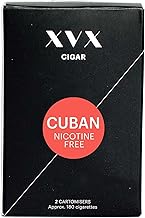 XVX Cigar Refill - Electronic Cigar Refill - Cuban Cigar Flavour - 1800 Puffs Per 2 Pack - 900 Puffs Per Cartridge - E Cigarette - E Cigarettes Shisha - Nicotine Free