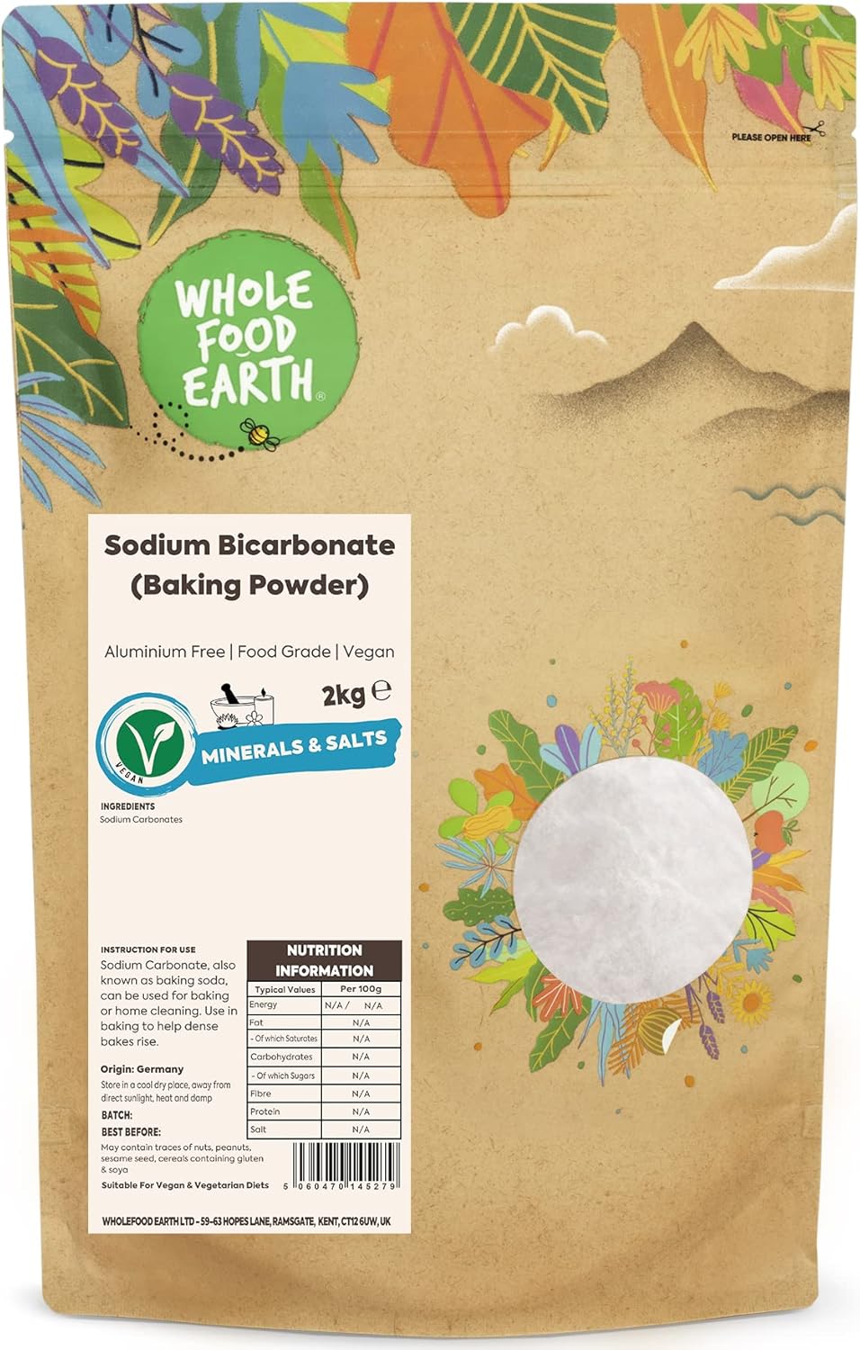 Wholefood Earth - Sodium Bicarbonate Baking Soda 2 kg-0