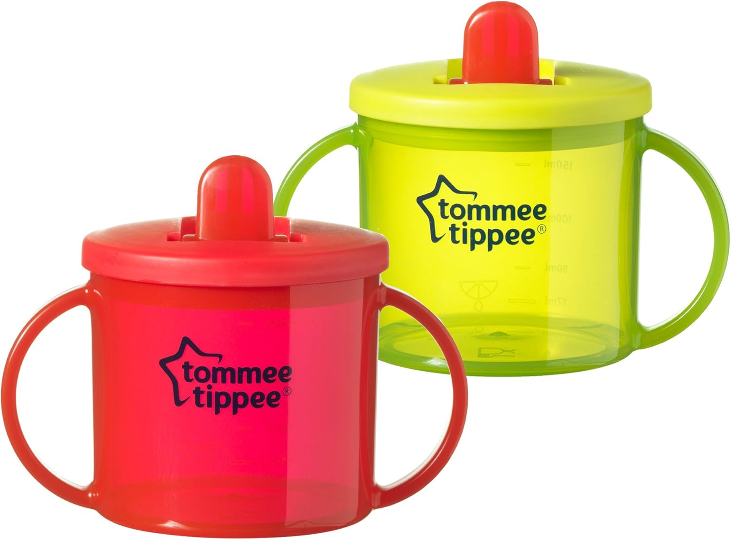 Tommee Tippee Free Flow Trainer Cup with Handles, BPA-Free, 6oz, 2 Count (Designs May Vary)-2