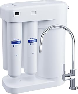 AQUAPHOR RO-101S | Compact Reverse Osmosis Under Sink Water Filtration System | Removes Viruses, Bacteria, Heavy Metals, Limescale, Pesticides, and Active Chlorine