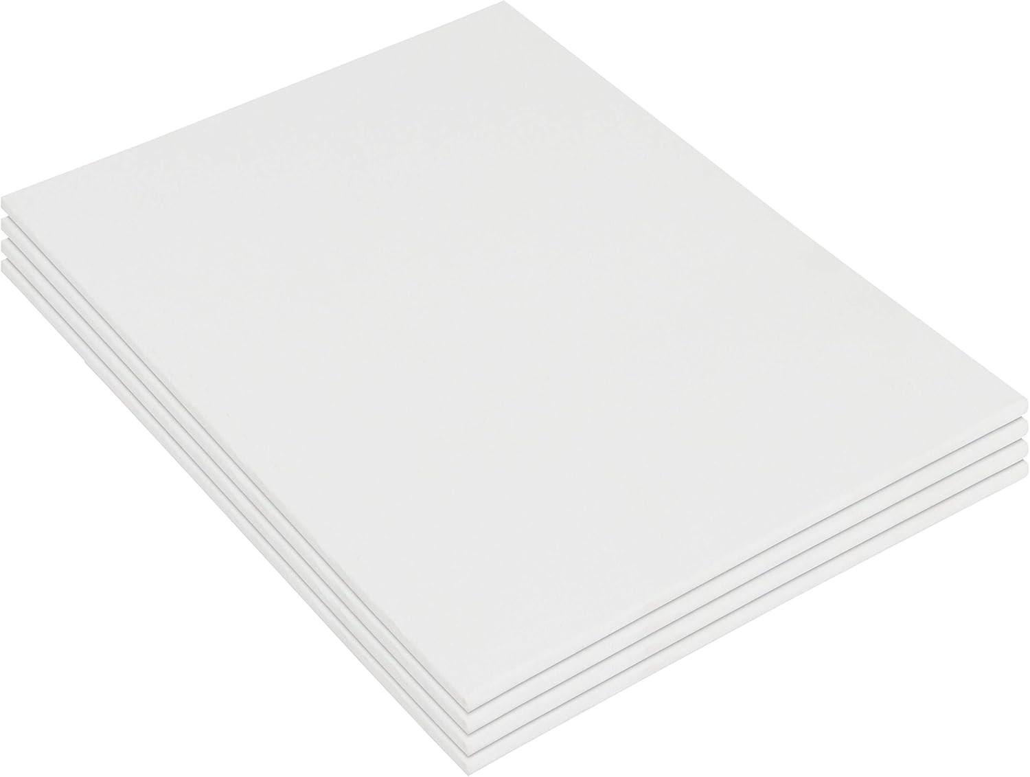 BELLE VOUS Blank Canvas (4 Pack) - 45 x 60cm (18 x 24 inches) - Large Pre Stretched Canvas Panel Boards - Suitable for Acrylic and Oil Painting also for Sketching and Drawing-3