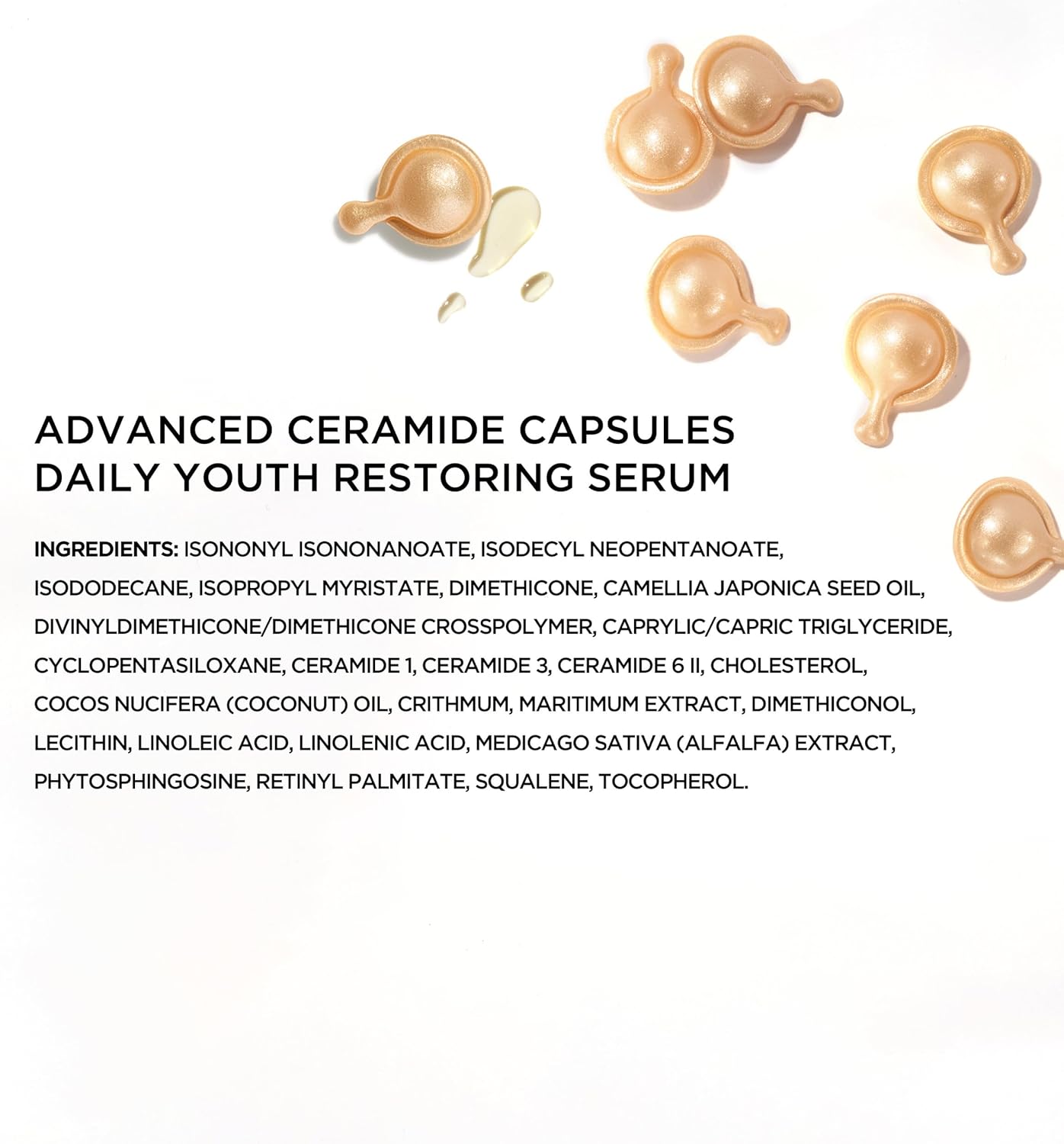 Elizabeth Arden Advanced Ceramide Capsules Daily Youth Restoring Serum, 90-piece, Anti-Ageing Skincare to Nourish Dry Skin, Lift & Firm Skin, for Day & Night-12