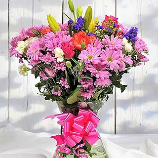 Value Mixed Fresh Flowers Delivery Next Day Prime UK, Stunning Floral Bouquet, Beautiful Birthday Present or Thank You Gift