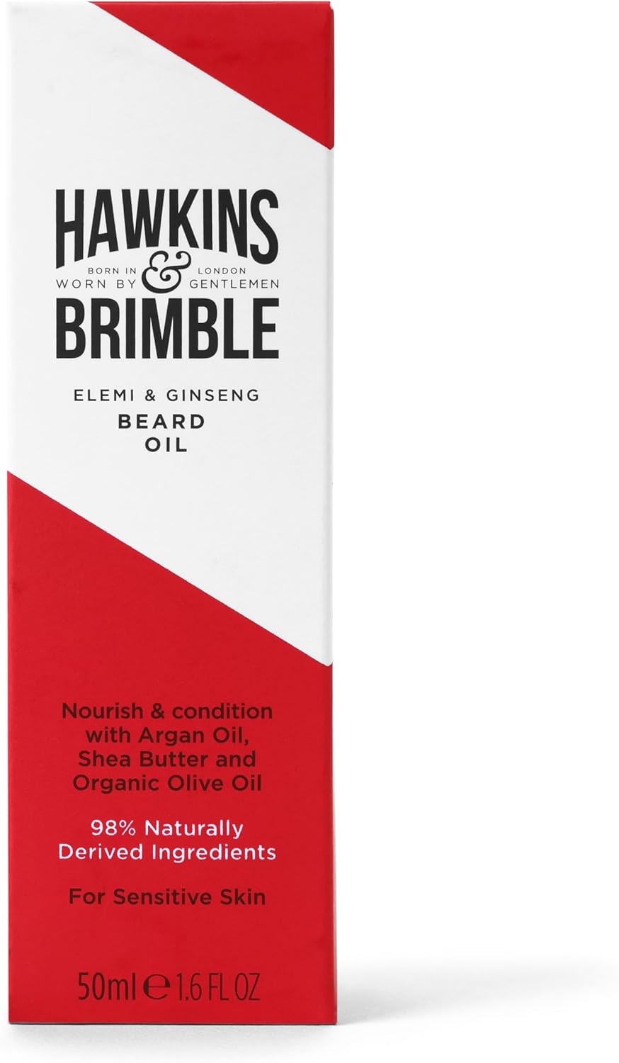 Hawkins & Brimble Beard oil Promotes Beard growth with Beard oil for Men, Beard oil Repairs your Beard with Argan and Olive oil, Update your Beard Care Routine with Shea Butter and Vitamin E.-1