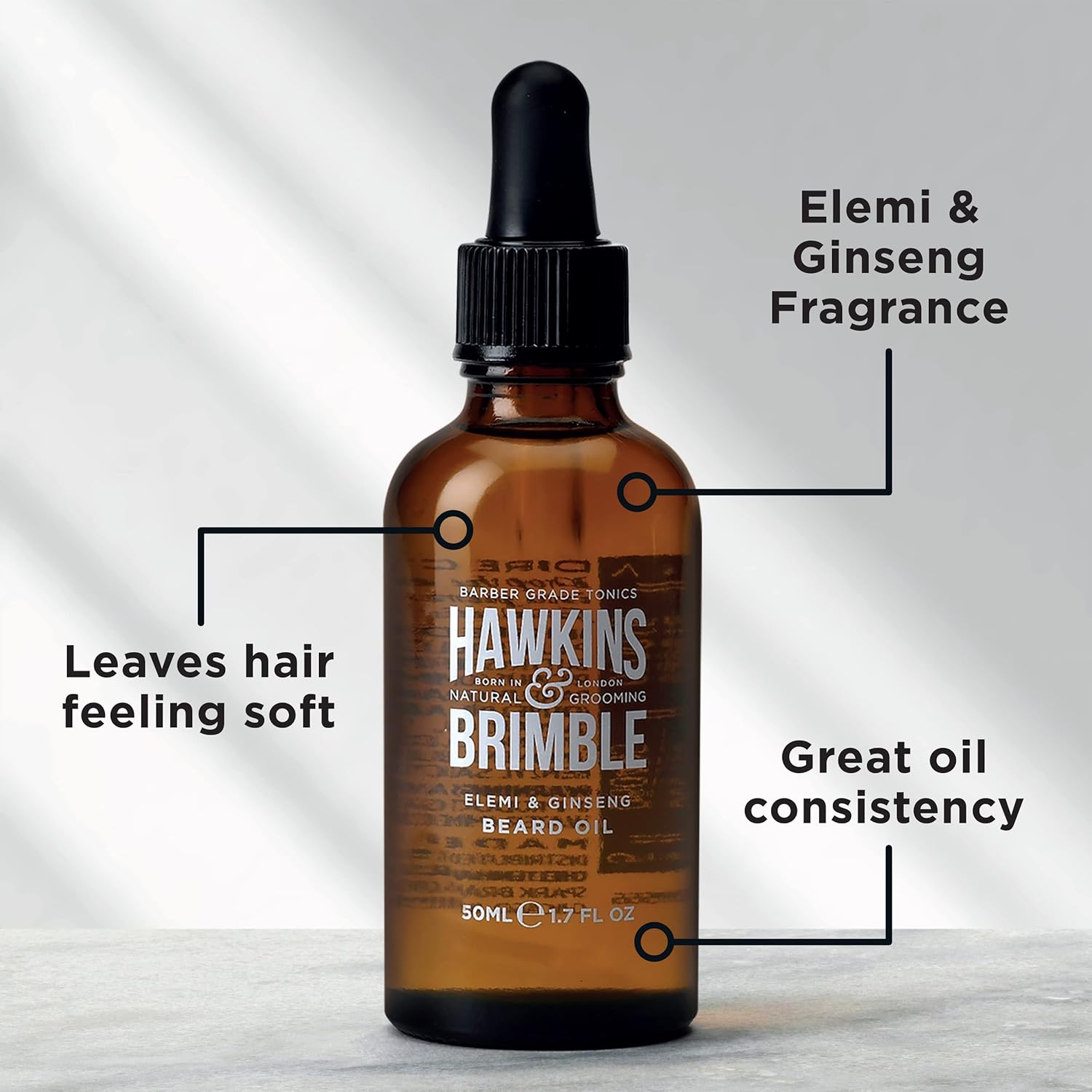 Hawkins & Brimble Beard oil Promotes Beard growth with Beard oil for Men, Beard oil Repairs your Beard with Argan and Olive oil, Update your Beard Care Routine with Shea Butter and Vitamin E.-5