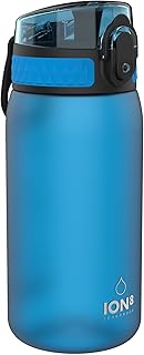 Ion8 Kids Water Bottle (350ml) Leak-proof Drinking Bottle, Triple Lock Lid to Prevent Spills, Easy to Clean & BPA Free, Carry Handle with Full Flip Lid, Ideal for Little Hands & Lunch Boxes